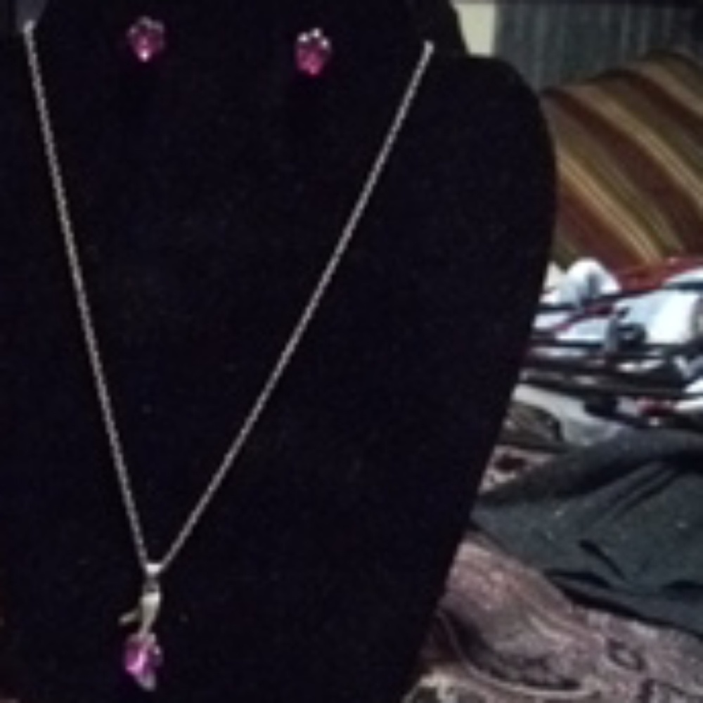 Necklace and earrings